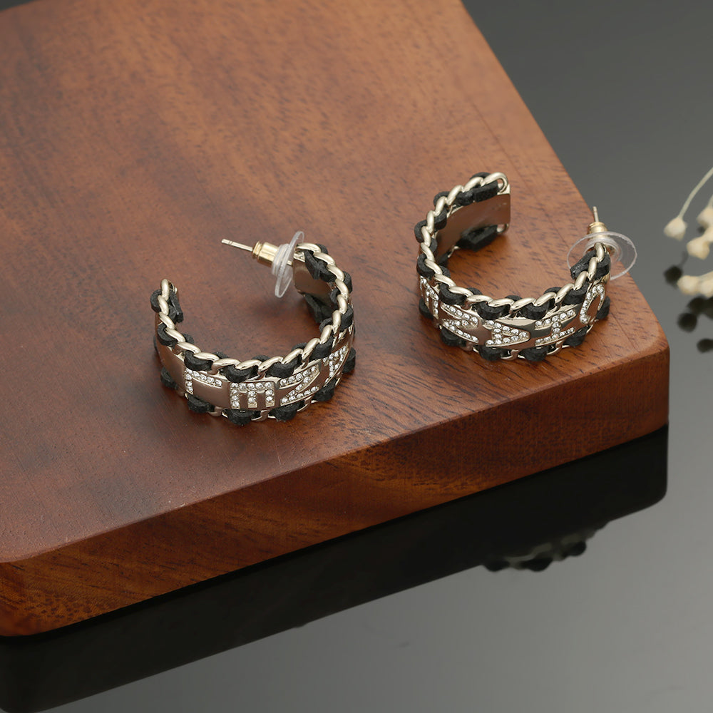 18K  Chanel Strass Earrings