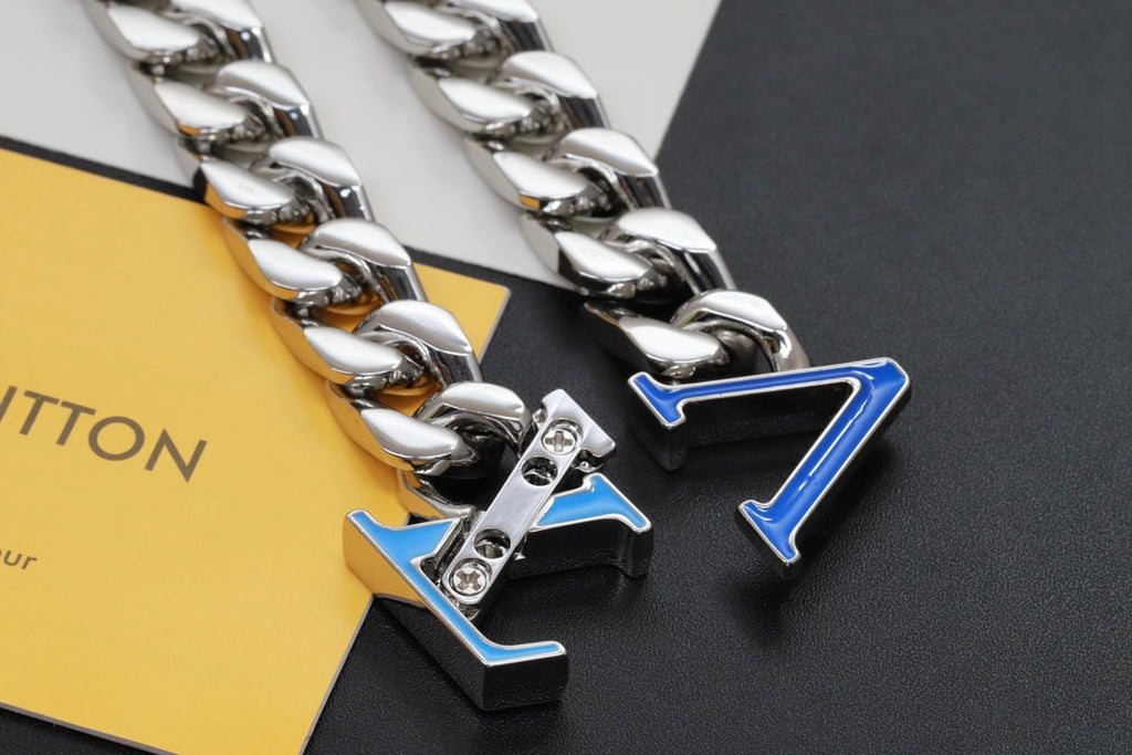 18K Louis Vuitton Blue Chain Necklace