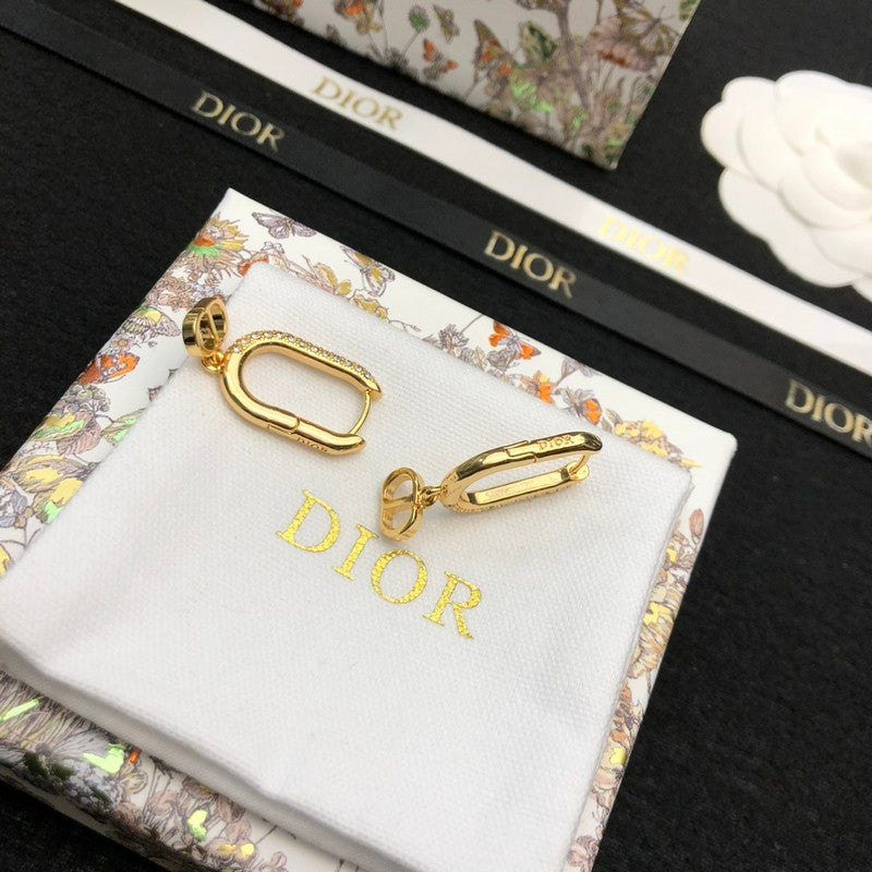 18K Dior Diamond Earrings