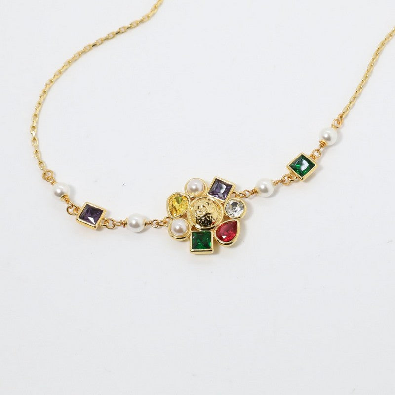 18K  Chanel Color Crystal Choker Necklace