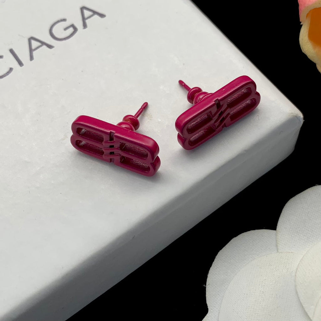 18K Balenciaga Pink Icon Earrings