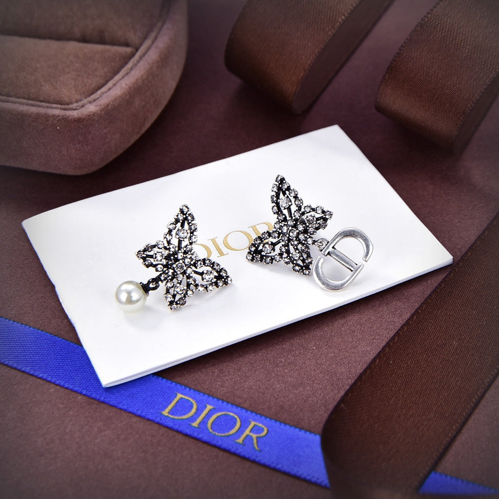 18K Dior Papillon De Nuit Earrings