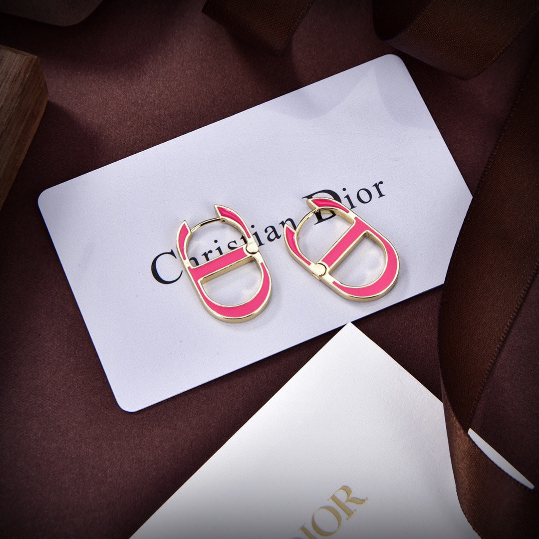 18K Dior 30 Montaigne Rani Pink Earrings