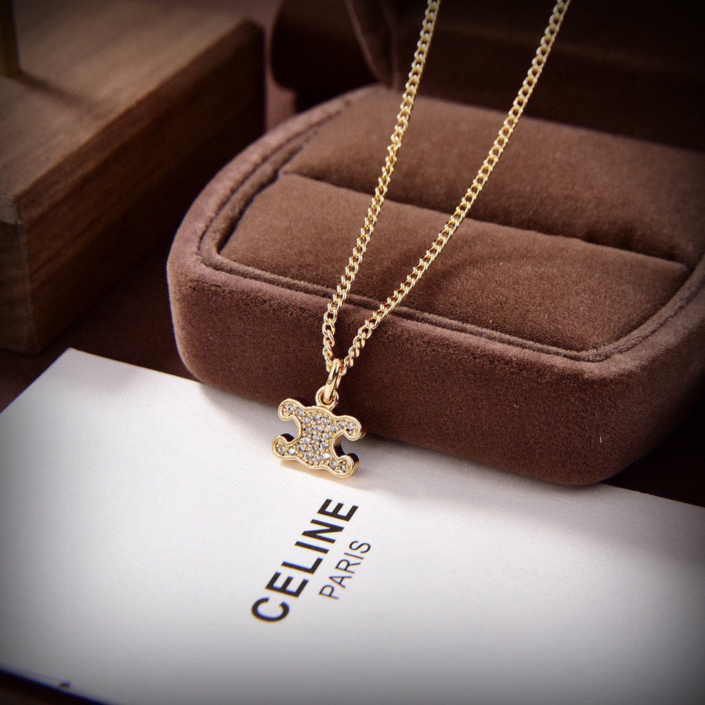 18K Celine Rhinestone Earrings