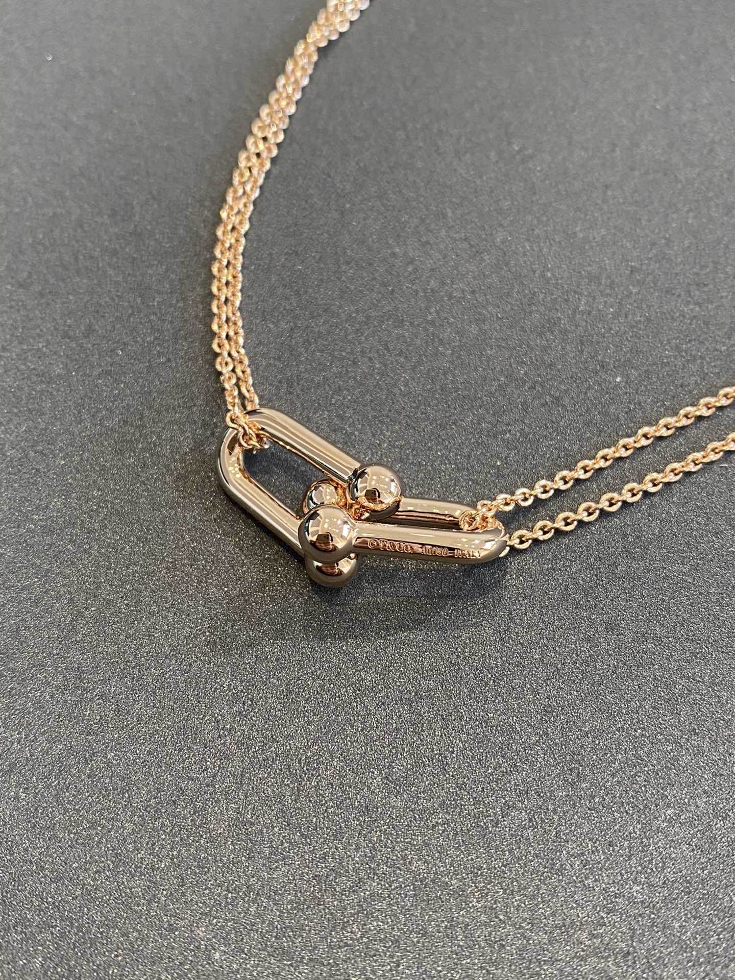 18K Tiffany HardWear Double Link Necklace