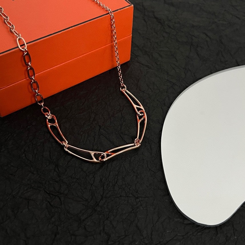 18K Chaine D'ancre Chain Hermes Necklace