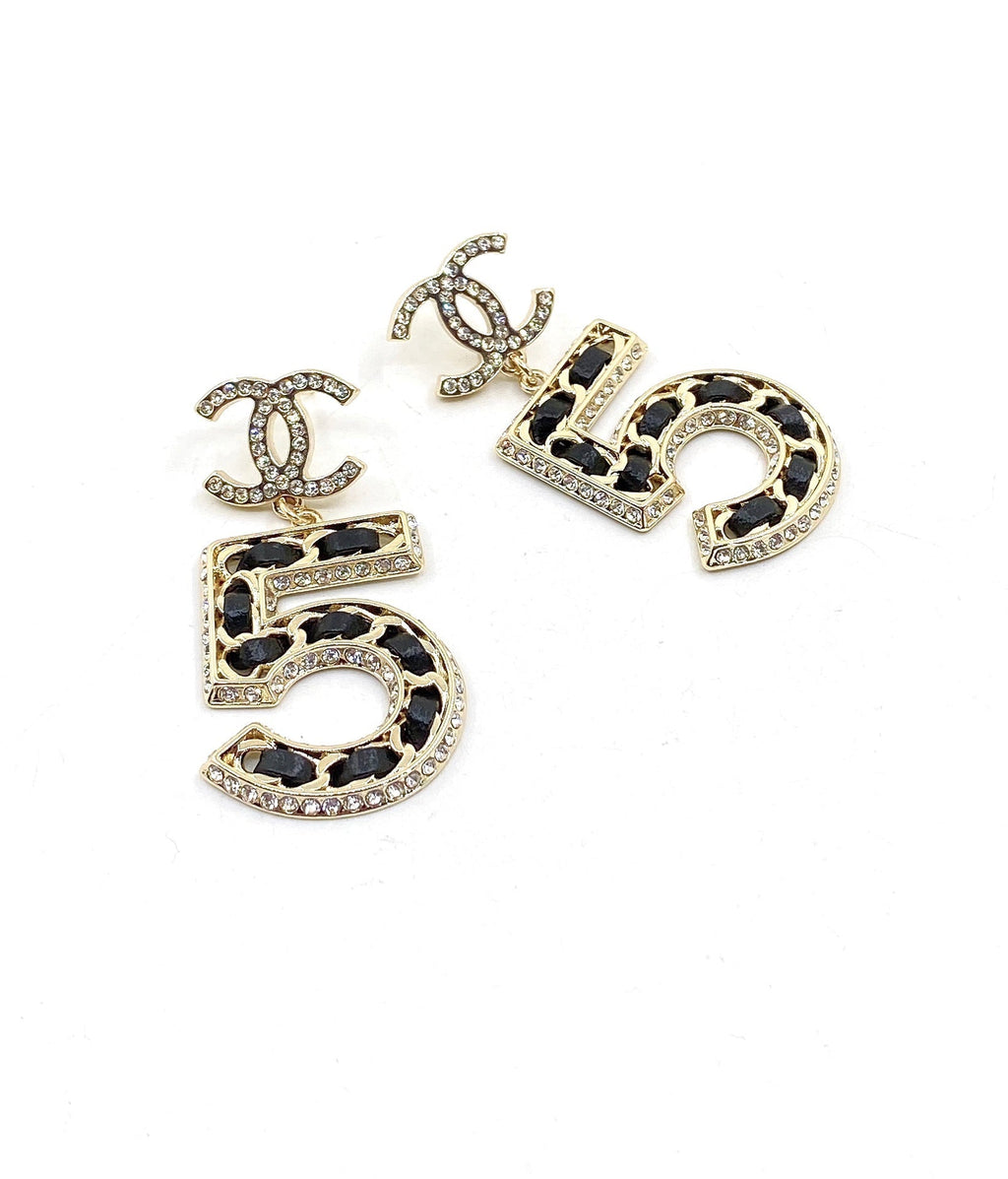 18K  Chanel N0.5 Perfume Earrings