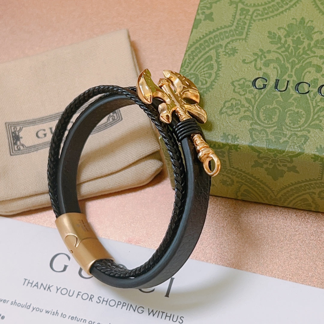 18K Double Gucci Anger Forrest Bracelet