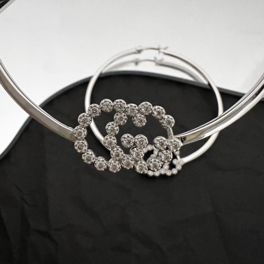 18K Double Gucci Running Diamond Bracelet