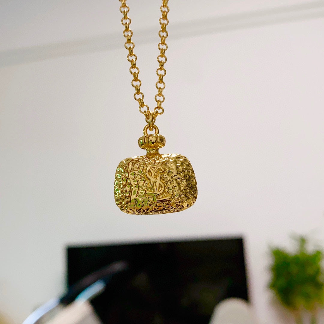18K YSL Bag Pendant Necklace