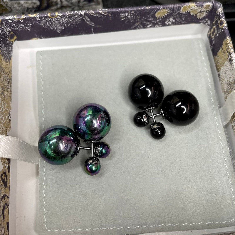 18K Dior Black Tribales Earrings