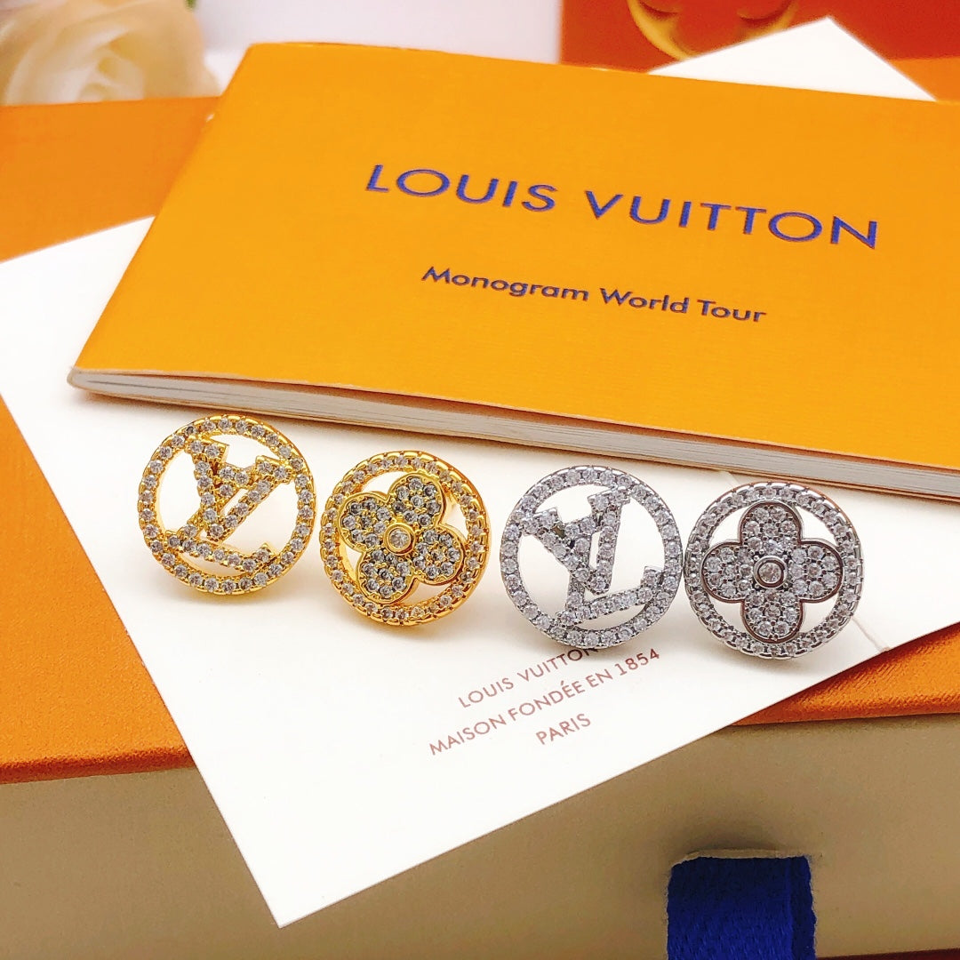 18K Louis Vuitton Blossom Diamond Earrings