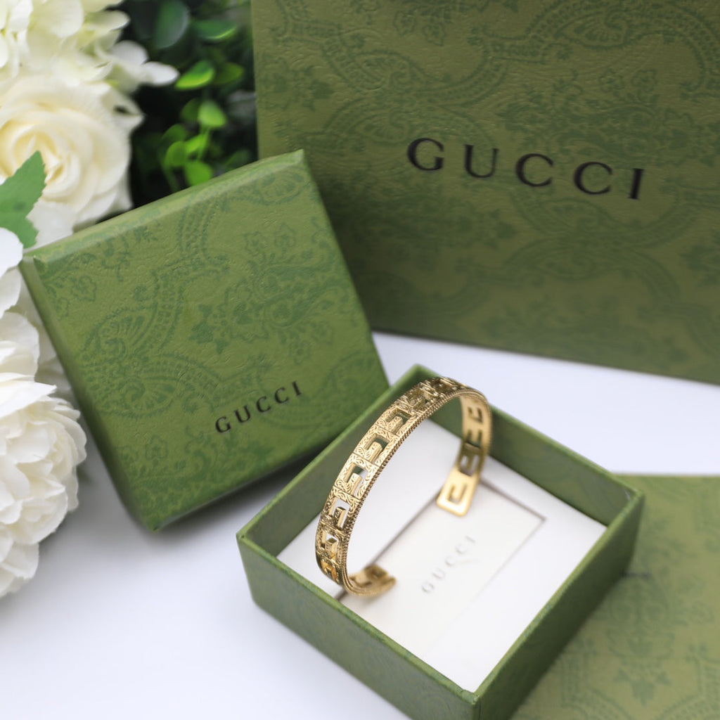 18K Double Gucci Cube Bracelet