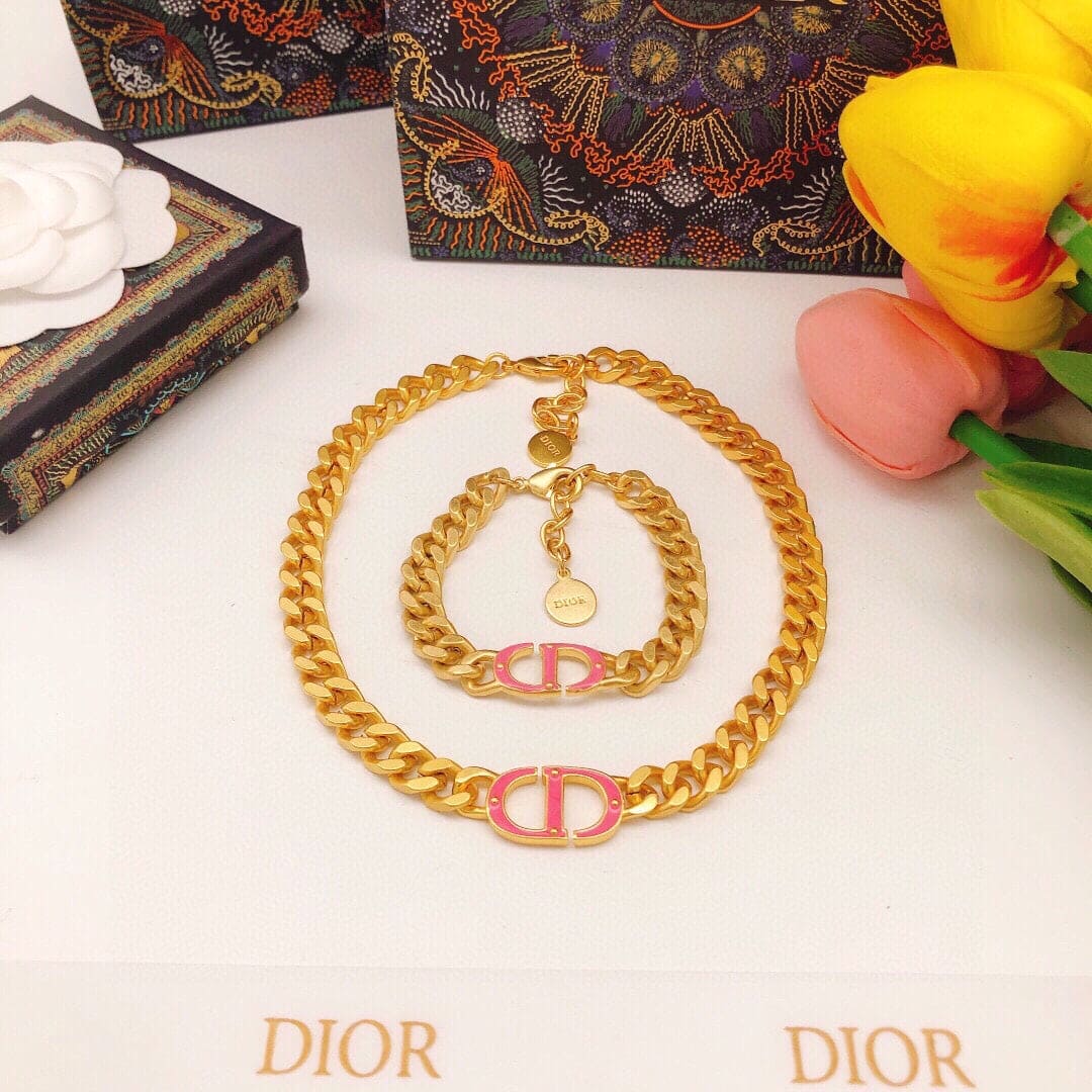 18K Dior 30 Montaigne Pink Choker Necklace