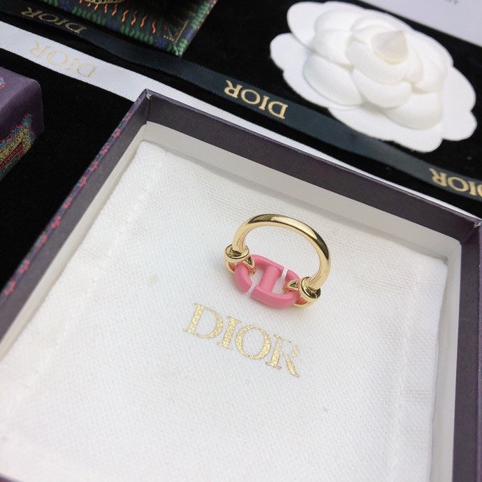 18K Dior Pink Heart Ring