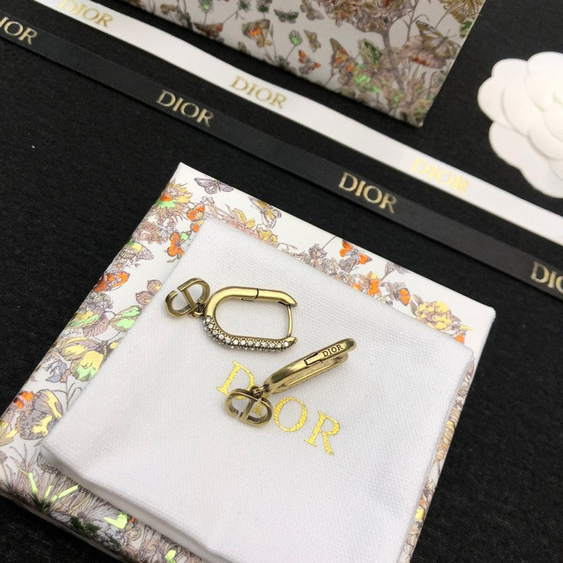18K Dior Diamond Earrings