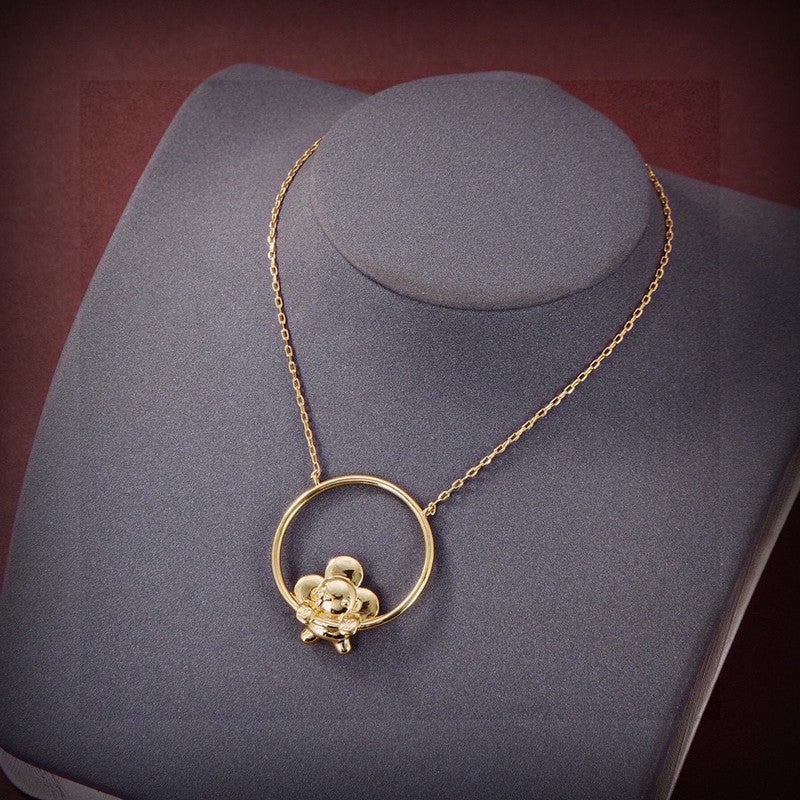 18K Louis Vuitton Vivienne Swinging Necklace