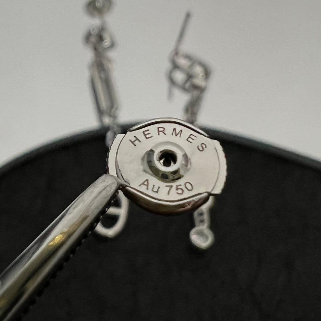 18K Chaine D'ancre Chaos Hermes Earrings