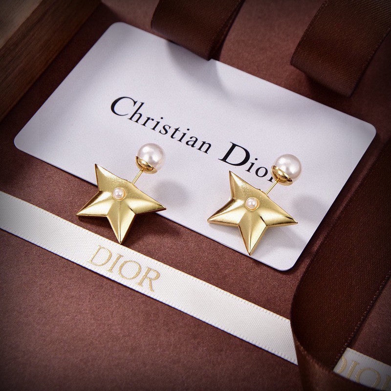 18K Dior Tribales Star Earrings