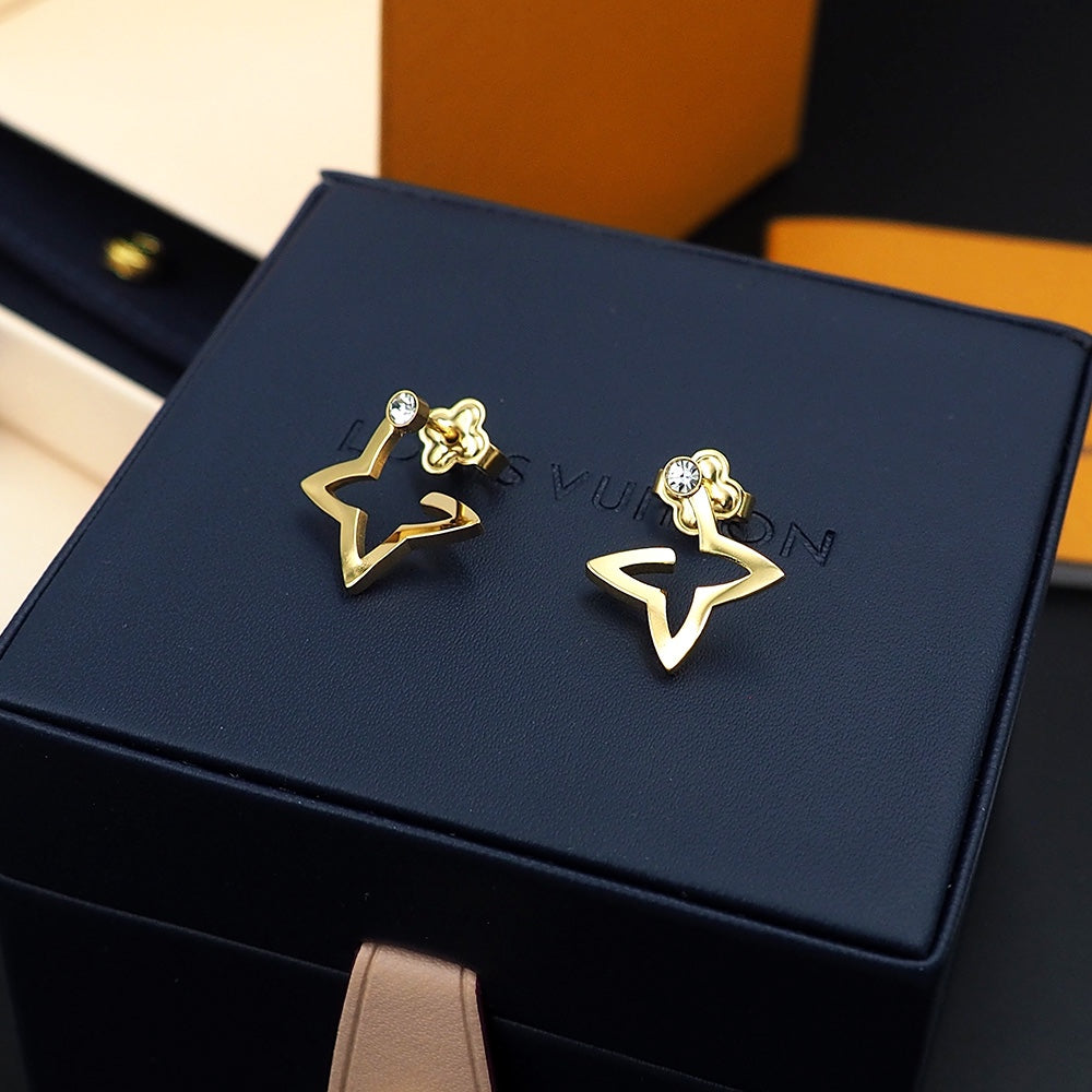 18K Louis Vuitton Blossom Mini Hoops Earrings