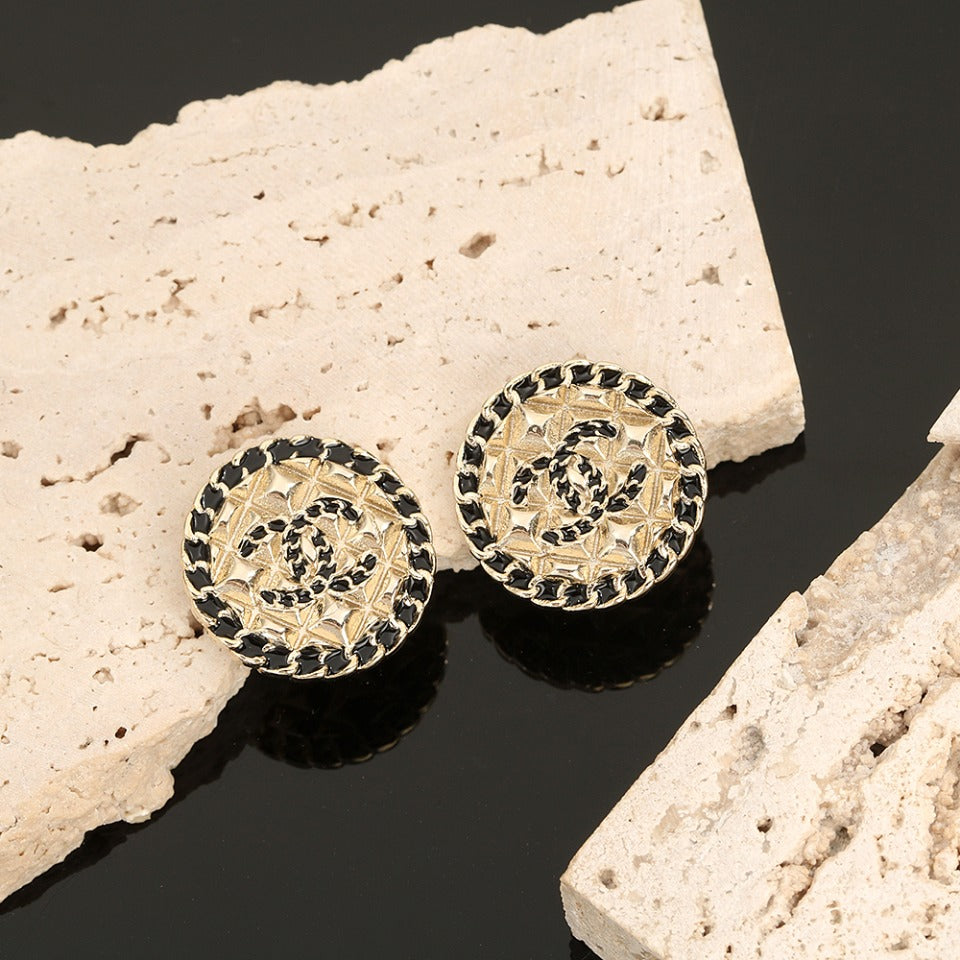 18K  Chanel Strass Earrings