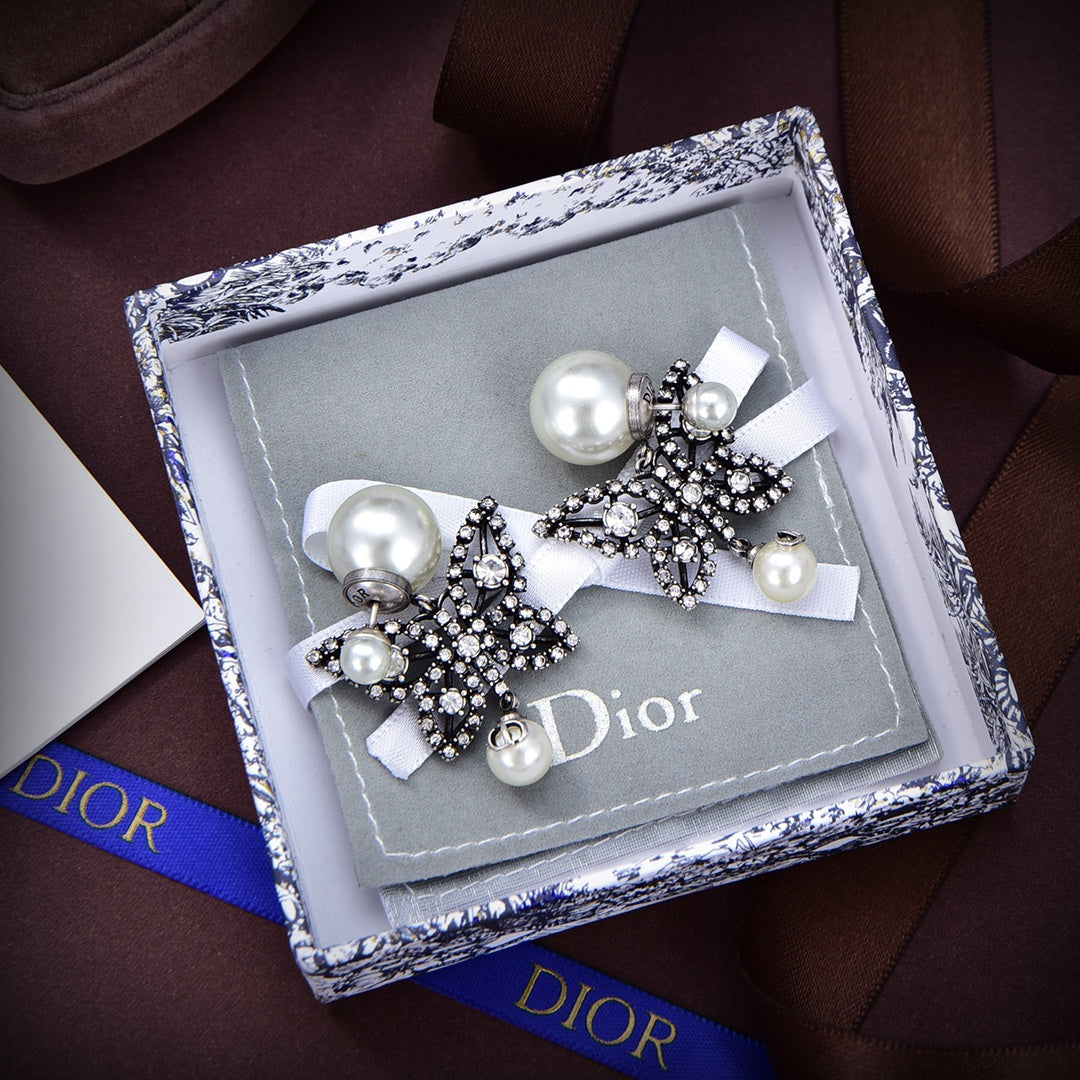 18K Dior Tribales Butterfly Earrings