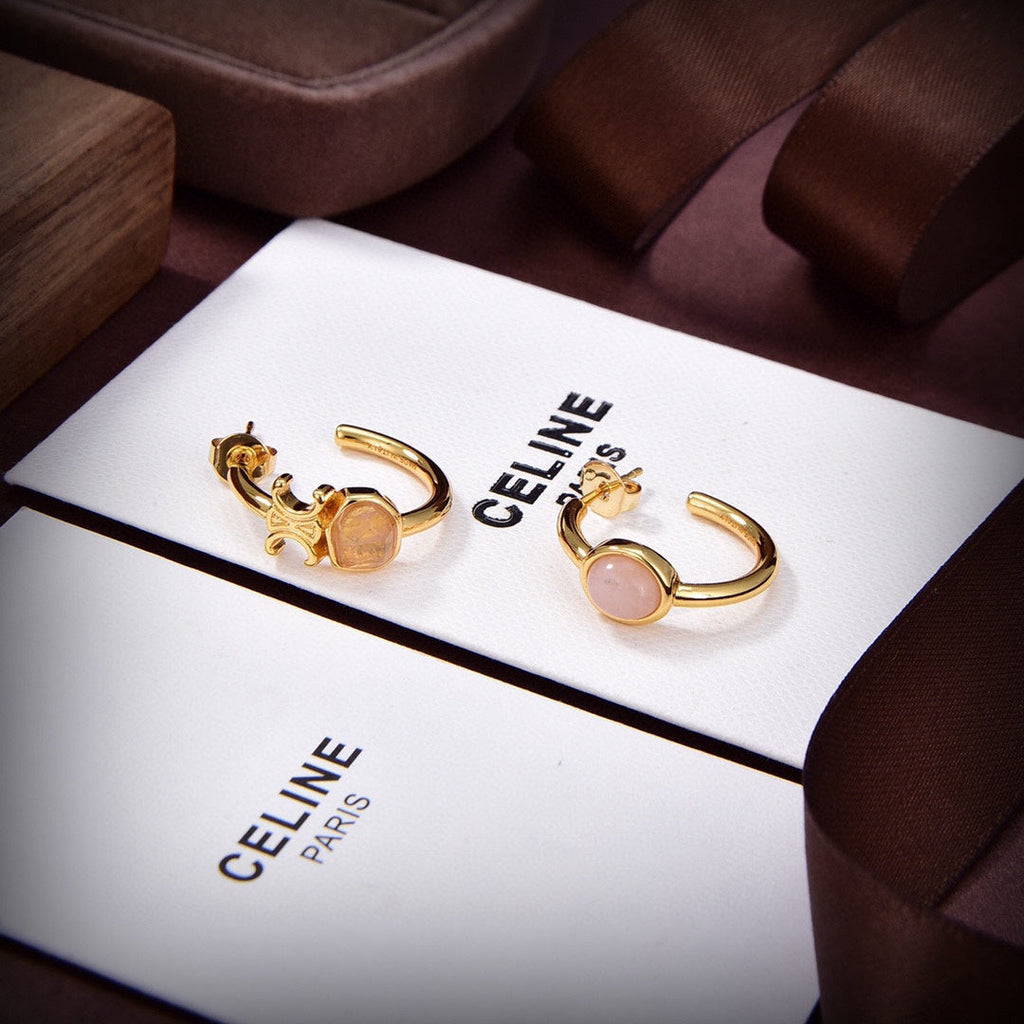 18K Celine Indie Hoops Earrings