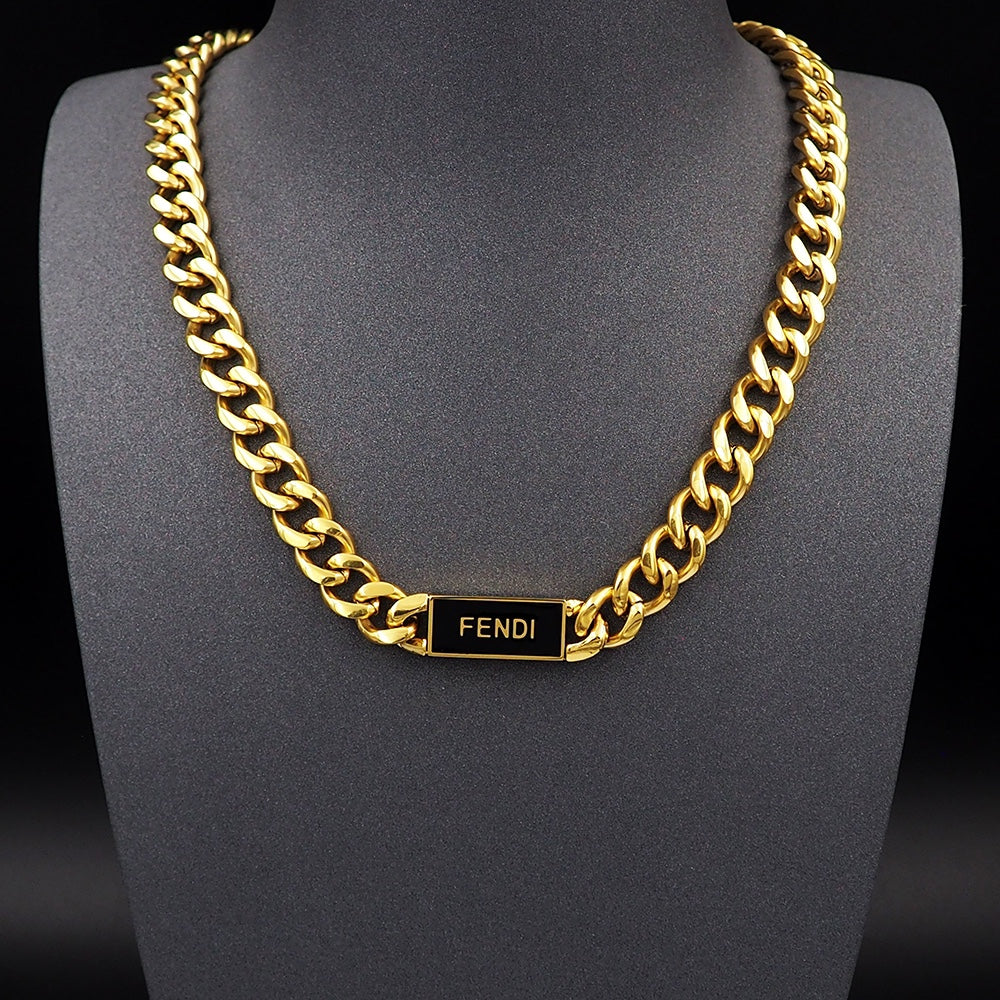 18K Fendi Chain Necklace