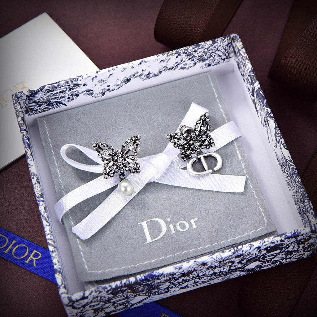 18K Dior Papillon De Nuit Earrings
