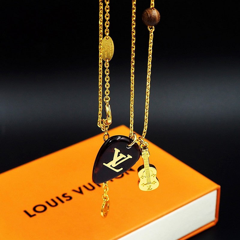 18K Louis Vuitton Picks Pendant Necklace