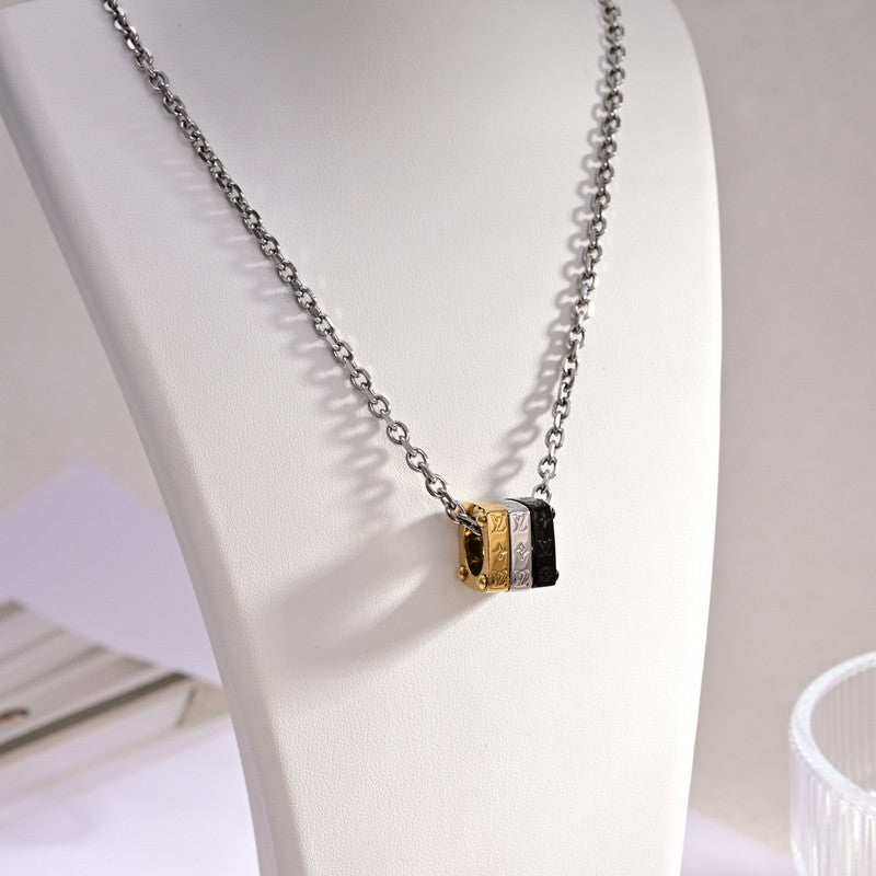18K Louis Vuitton Bold Tri-Color Necklace