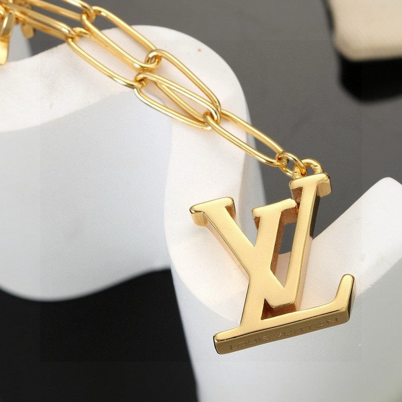 18K Louis Vuitton Pink Crystal Necklace