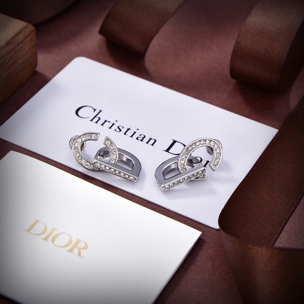 18K Dior Lock Earrings