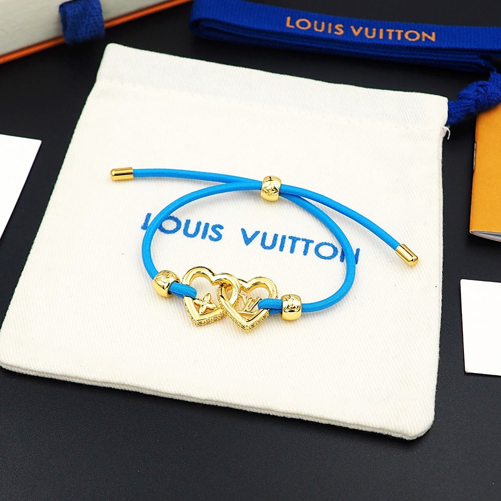 18K Louis Vuitton My Love Blue Bracelet