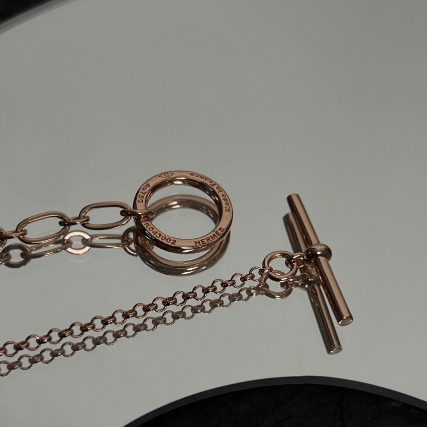 18K Chaine D'ancre Chain Hermes Necklace