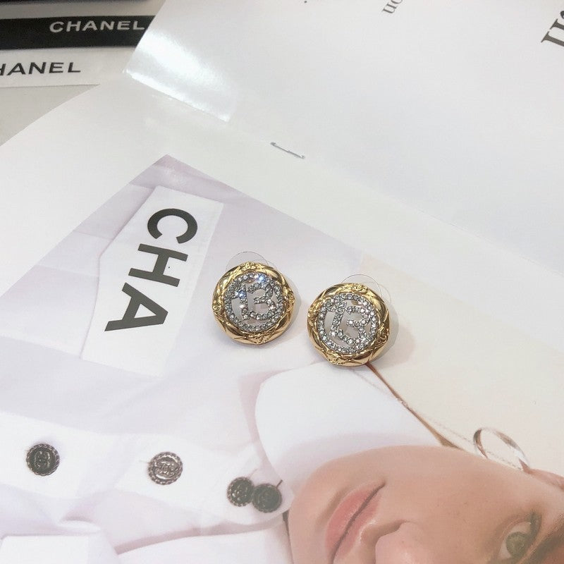 18K  Chanel No.13 Diamond Earrings