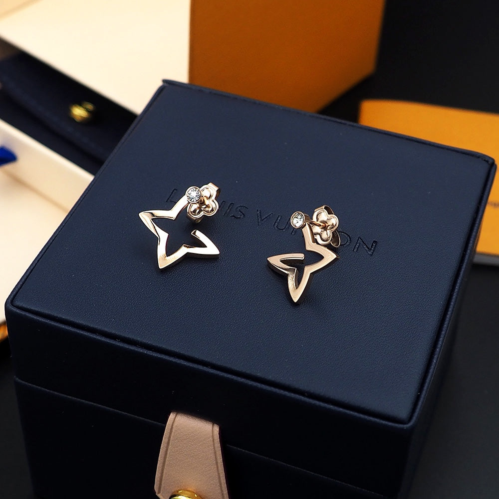 18K Louis Vuitton Blossom Mini Hoops Earrings