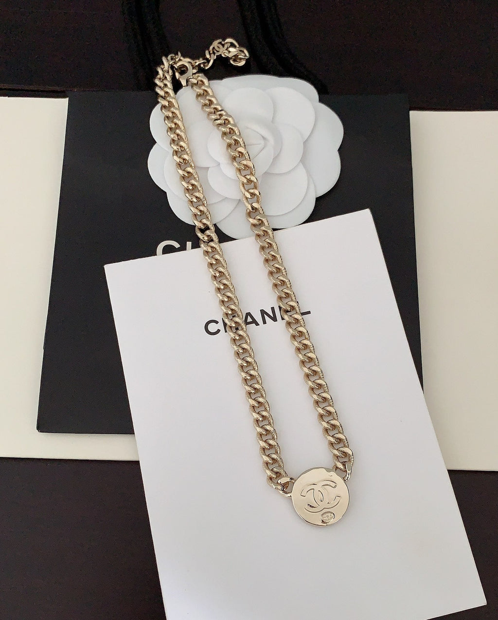 18K  Chanel Paris Choker Necklace