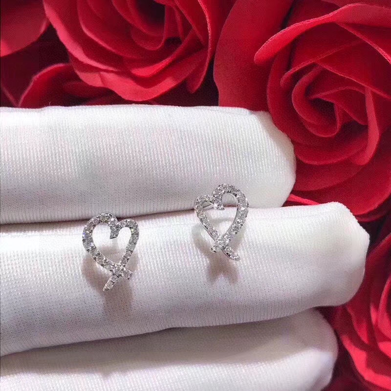18K Tiffany Diamond Earrings