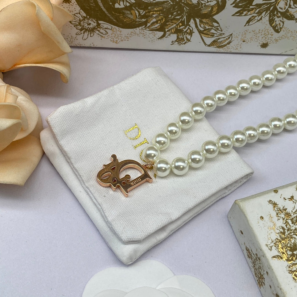 18K Dior Pearl Necklace