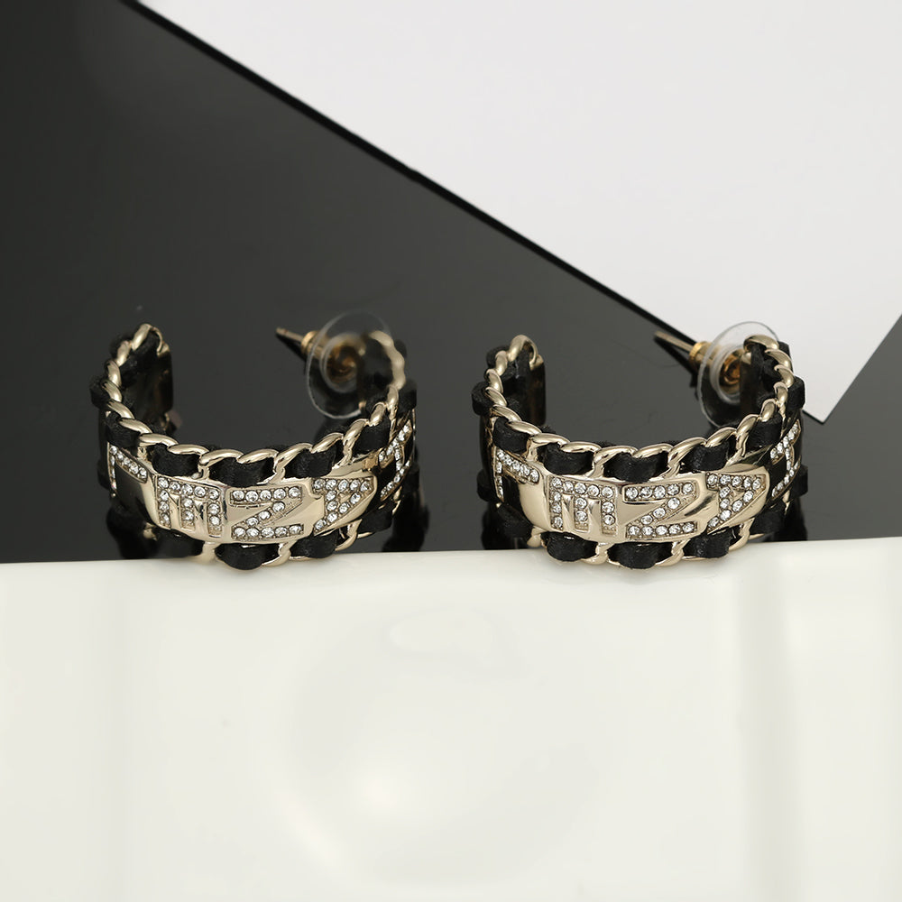 18K  Chanel Strass Earrings