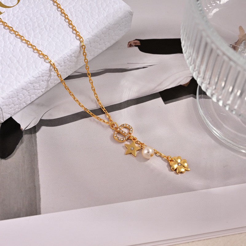 18K Petit Dior Lucky Charms Necklace