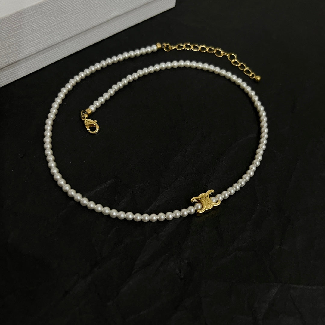 18K Celine Pearl Necklace