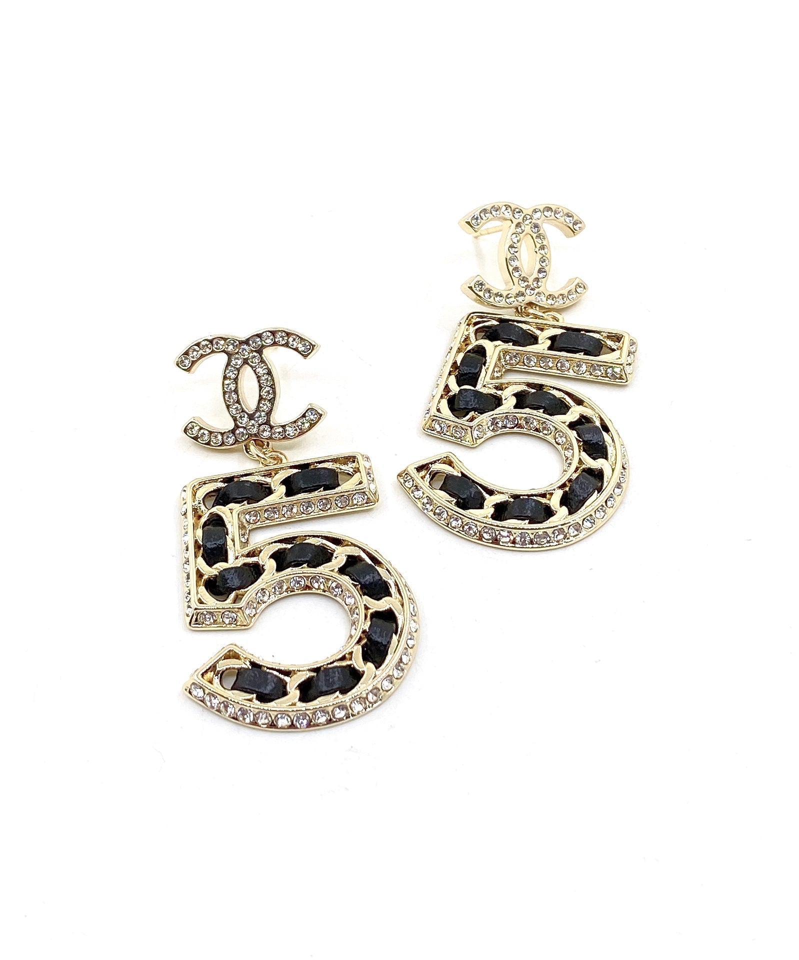 18K  Chanel N0.5 Perfume Earrings