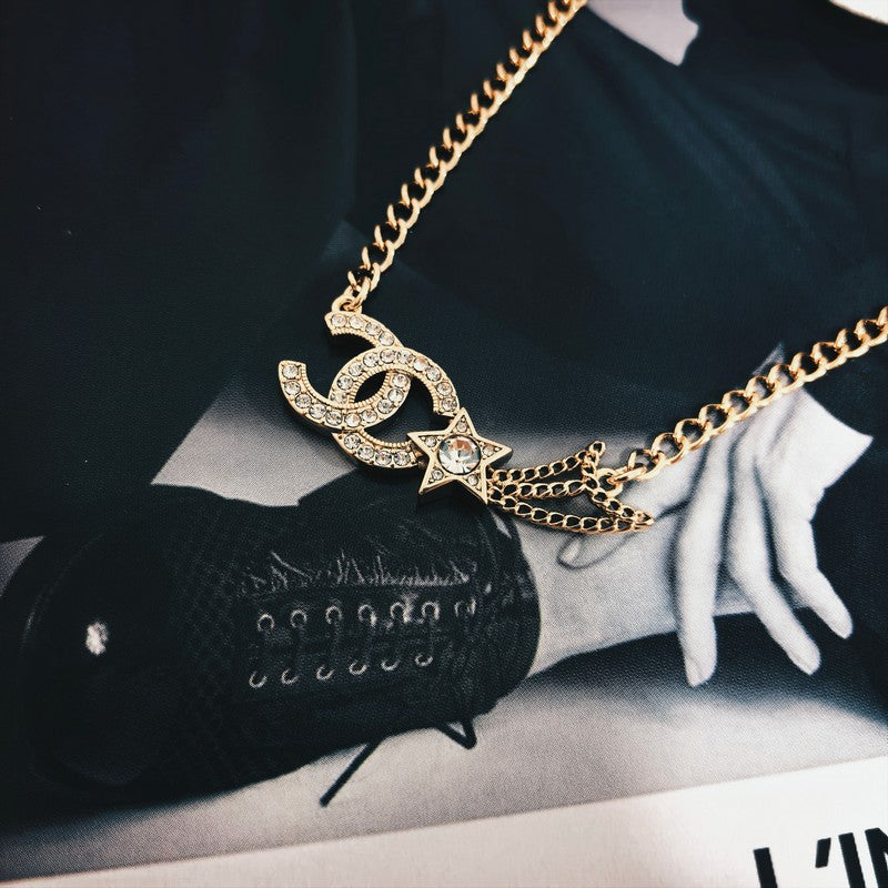 18K  Chanel Star Diamond Necklace