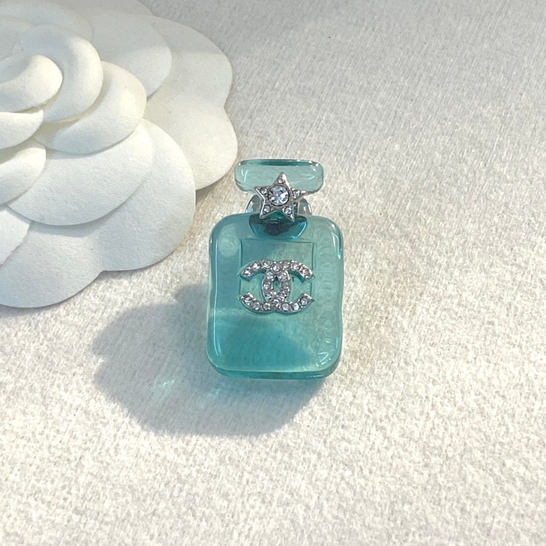 18K  Chanel Perfume Color Bottle Brooch