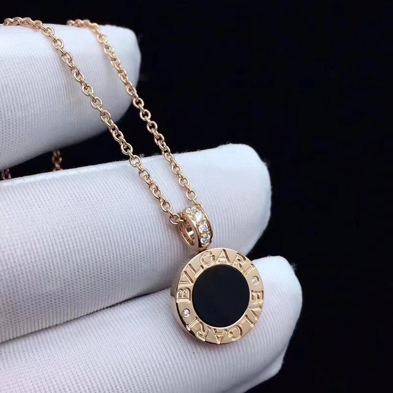 18K BVLGARI Black Ceramic Necklace