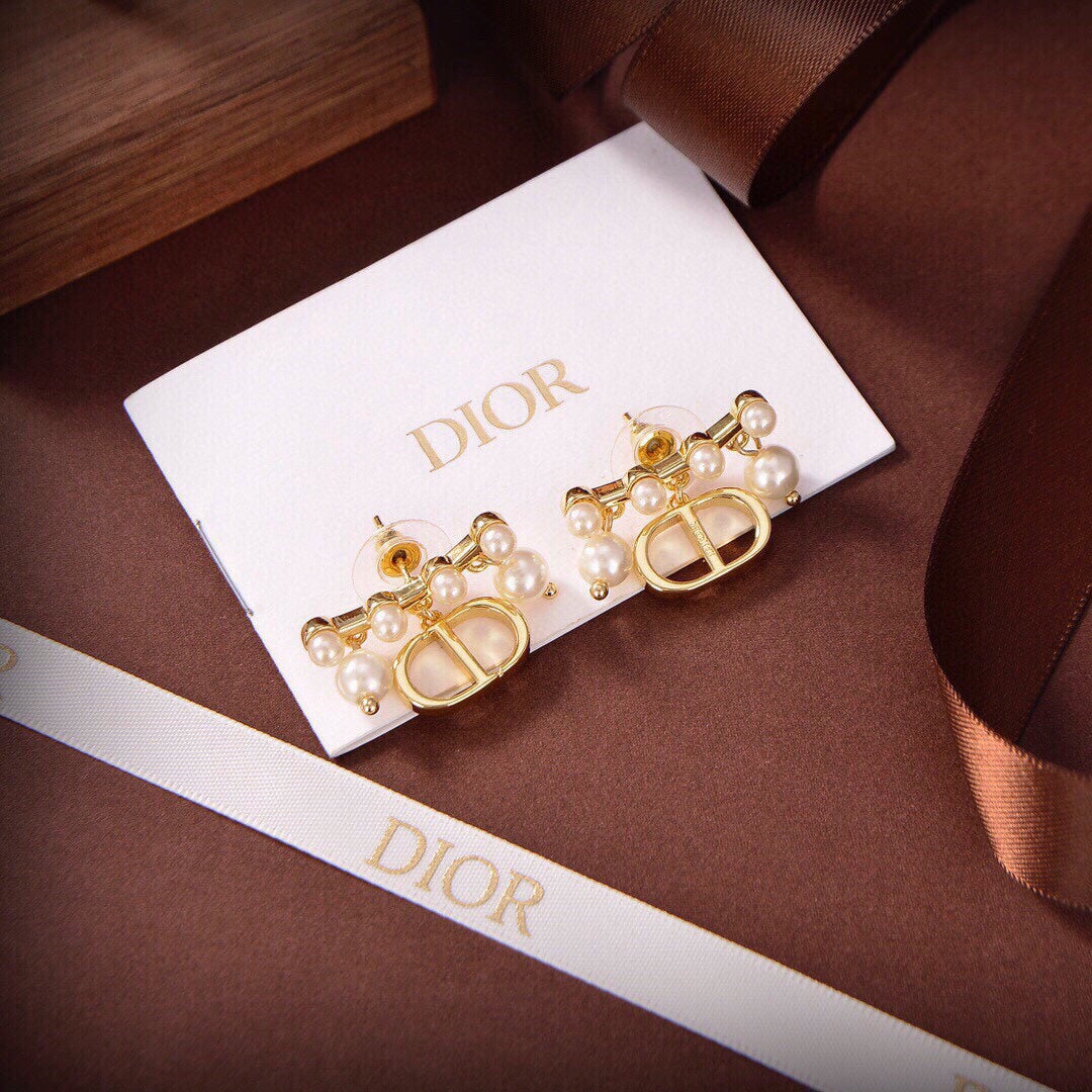 18K Dior Tribales Pearls Earrings
