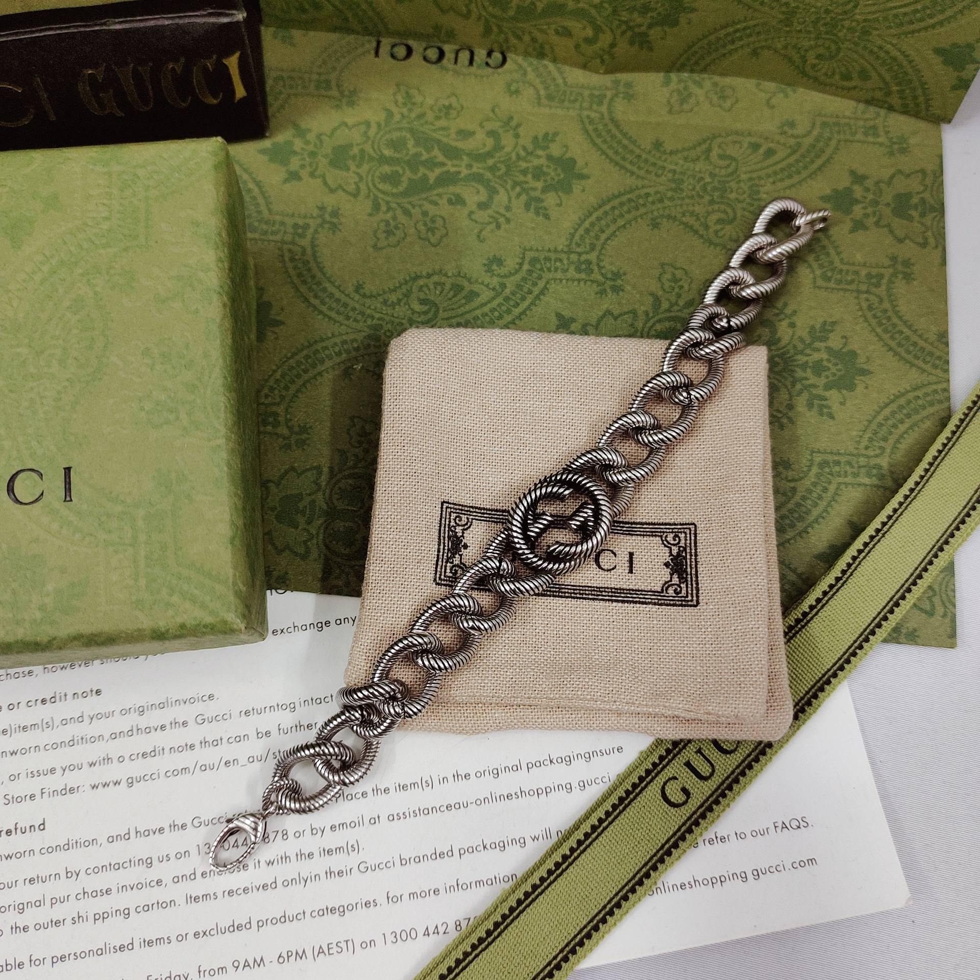 Double Gucci Interlocking Gucci Bracelet