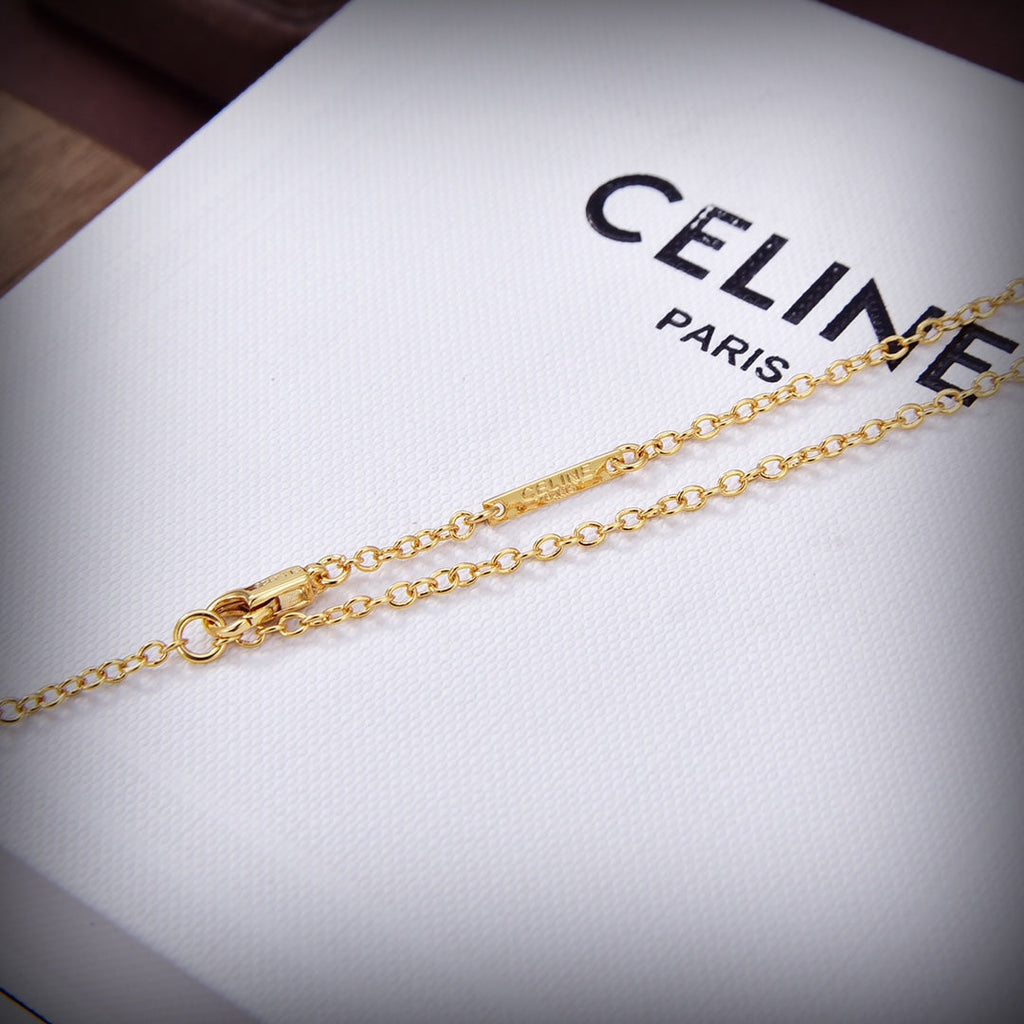 18K Celine Paris Strass Crystals Necklace